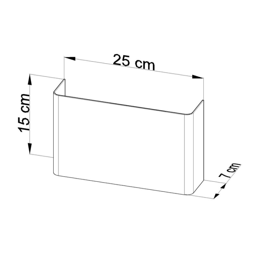 Stenska svetilka COPERTURA 2xG9/40W/230V bela