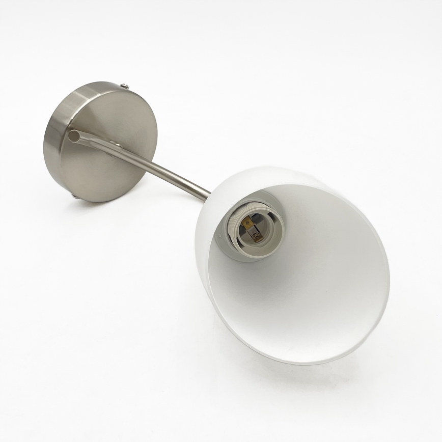 Stenska svetilka DONNA 1xE27/60W/230V nikelj