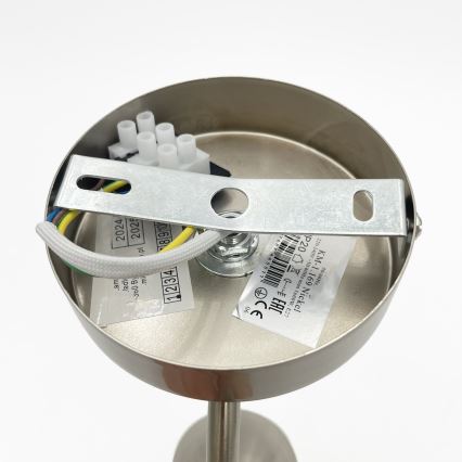 Stenska svetilka DONNA 1xE27/60W/230V nikelj