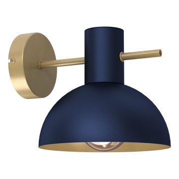 Stenska svetilka ESTATE MINI 1xE27/15W/230V modra