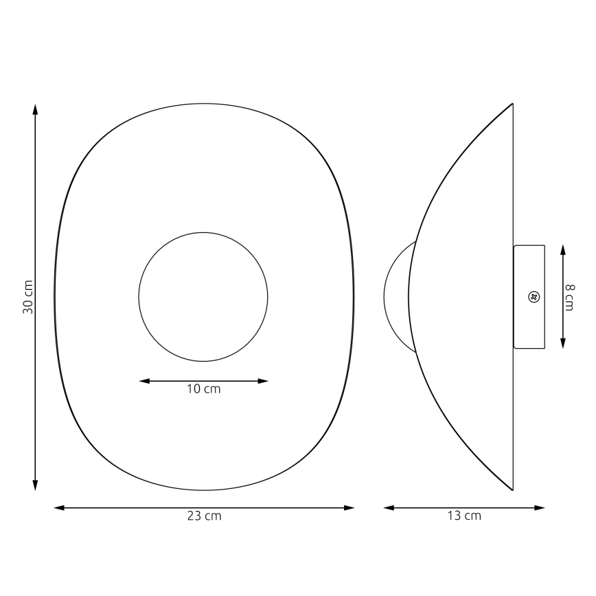 Stenska svetilka FIERO 1xG9/8W/230V bela