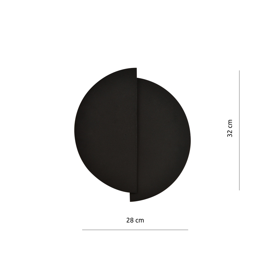 Stenska svetilka FORM 1xG9/8W/230V črna