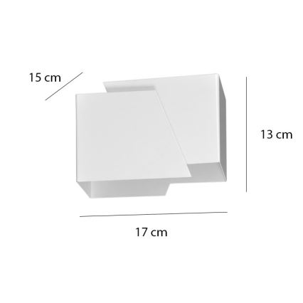 Stenska svetilka FROST 1xG9/8W/230V bela