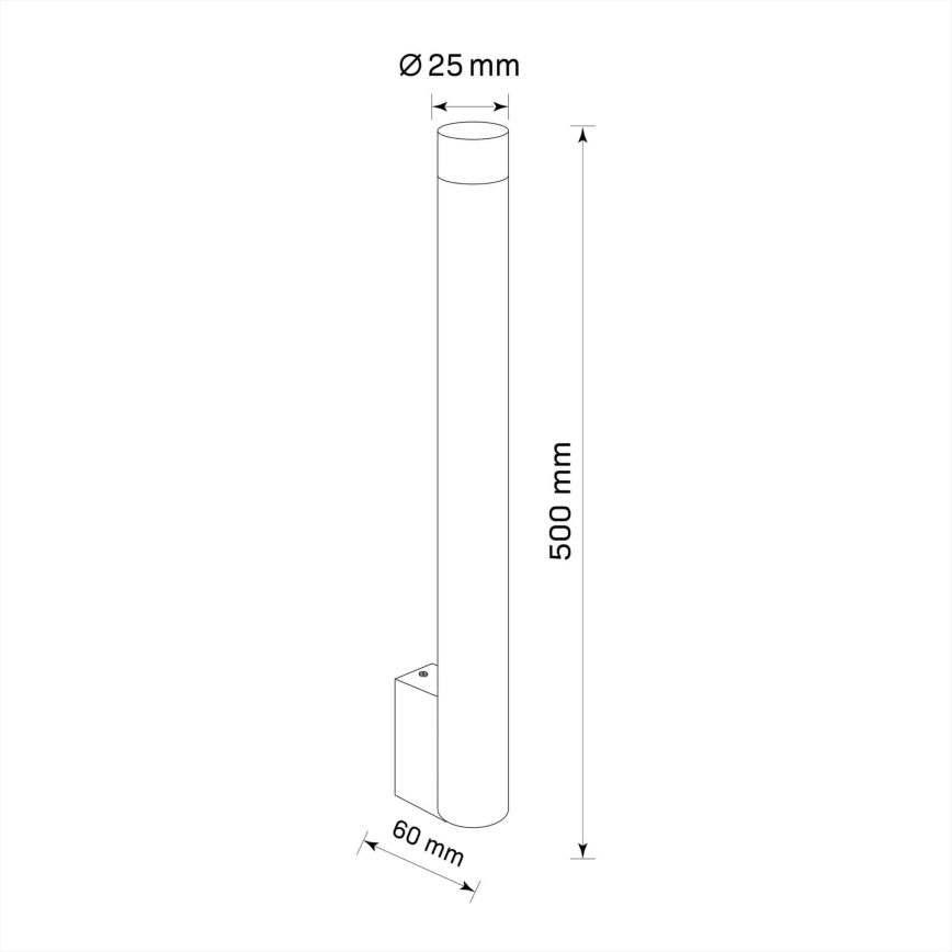 Stenska svetilka GLAM 1xG9/8W/230V črna