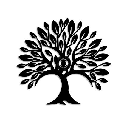 Stenska svetilka HEART TREE 1xE27/40W/230V črna