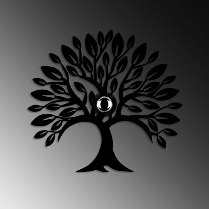 Stenska svetilka HEART TREE 1xE27/40W/230V črna