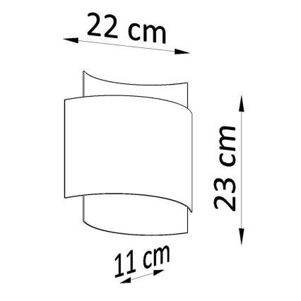 Stenska svetilka IMPACT 1xG9/40W/230V bel