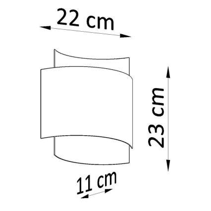 Stenska svetilka IMPACT 1xG9/40W/230V črna