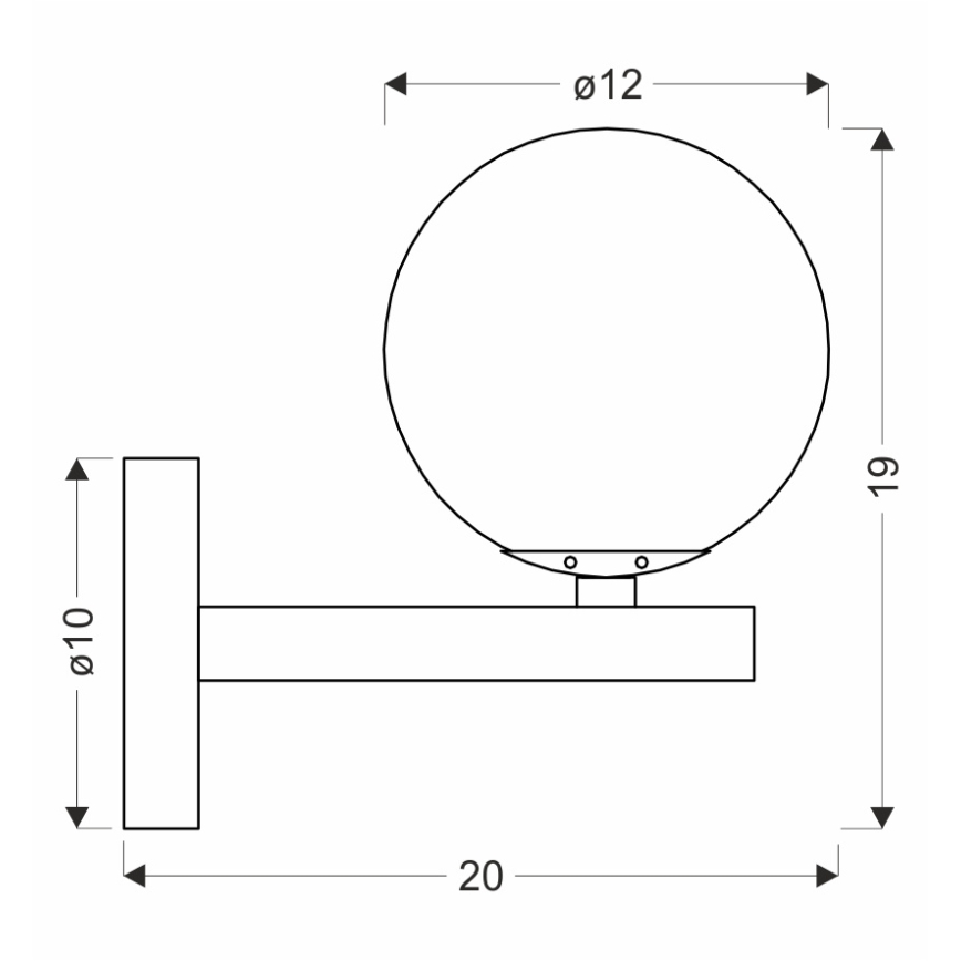 Stenska svetilka KAMA 1xG9/28W/230V črna/dimna črna