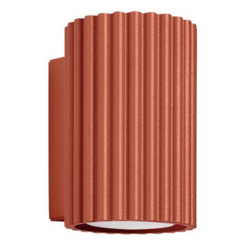 Stenska svetilka KARBON 1xGU10/10W/230V rdeča