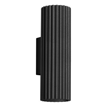 Stenska svetilka KARBON 2xGU10/10W/230V črna