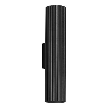 Stenska svetilka KARBON 2xGU10/10W/230V črna
