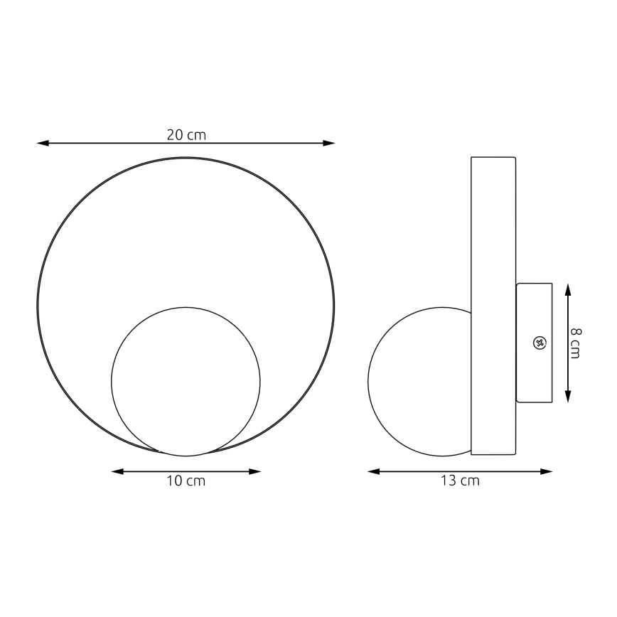 Stenska svetilka KIDO 1xG9/8W/230V bela