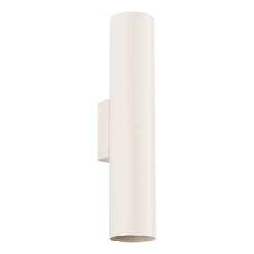 Stenska svetilka LAGOS 2xGU10/10W/230V krem barva