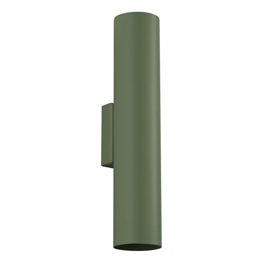 Stenska svetilka LAGOS 2xGU10/10W/230V zelena