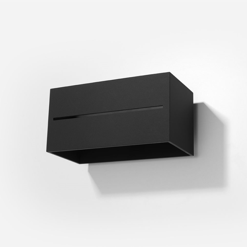 Stenska svetilka LOBO 2xG9/40W/230V črna