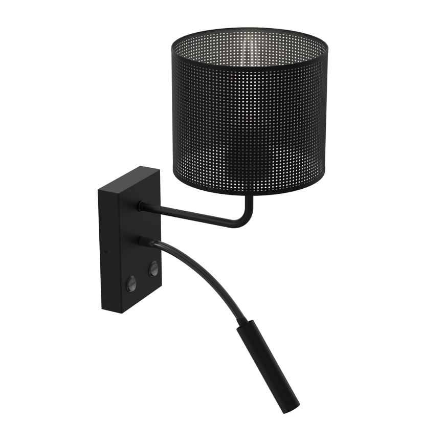 Stenska svetilka LOFT SHADE 1xE27/60W+1xG9/8W/230V črna