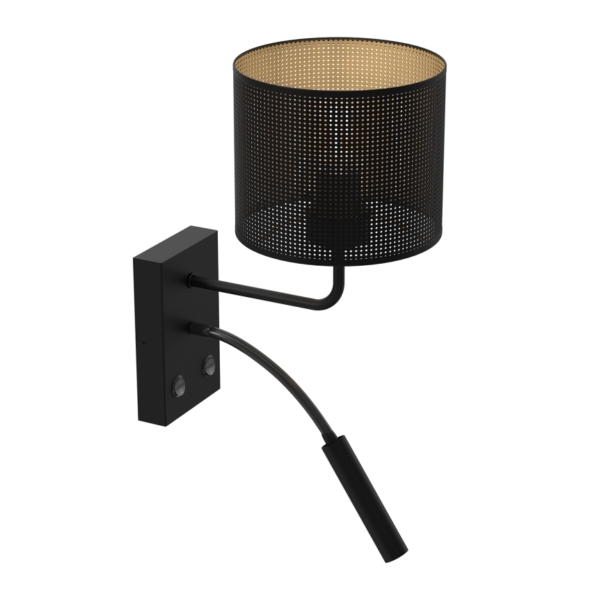 Stenska svetilka LOFT SHADE 1xE27/60W+1xG9/8W/230V črna/zlata