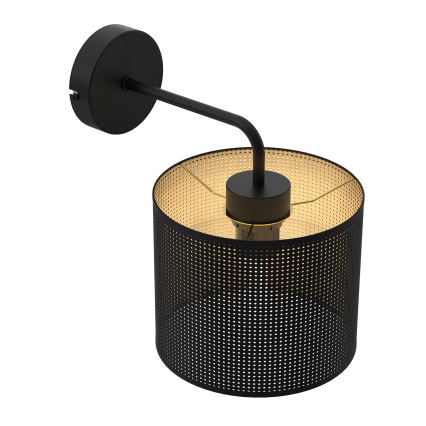 Stenska svetilka LOFT SHADE 1xE27/60W/230V črna/zlata