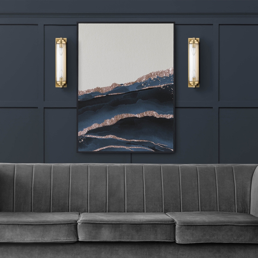 Stenska svetilka LORENZO 2xE14/40W/230V zlata