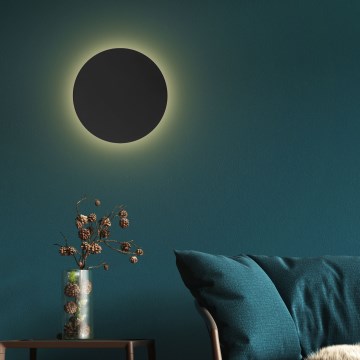 Stenska svetilka LUNA 4xG9/8W/230V pr. 40 cm črna