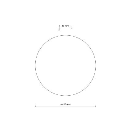 Stenska svetilka LUNA 4xG9/8W/230V pr. 40 cm črna