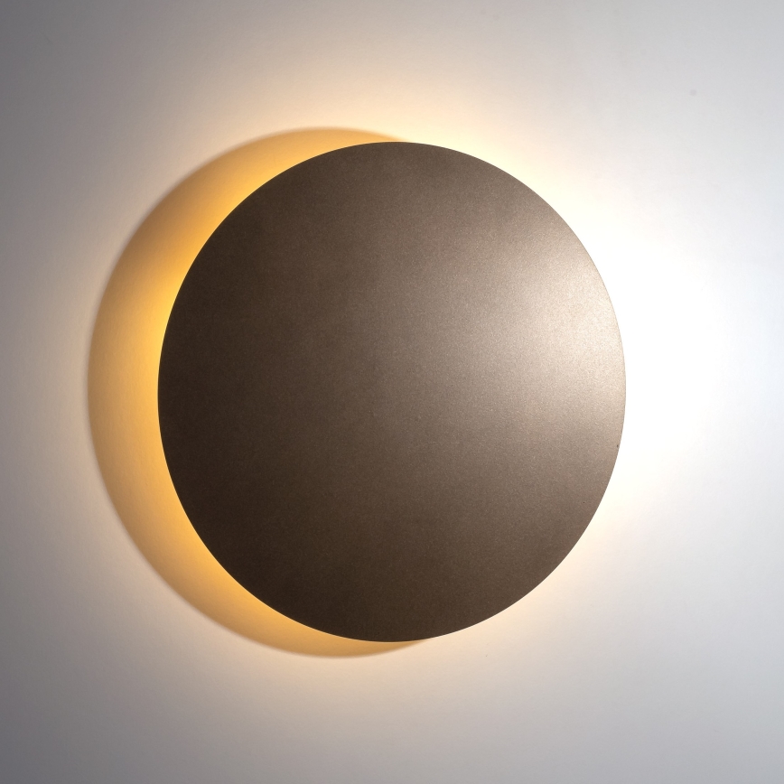 Stenska svetilka LUNA 4xG9/8W/230V pr. 40 cm rjava