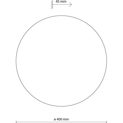 Stenska svetilka LUNA 4xG9/8W/230V pr. 40 cm rjava