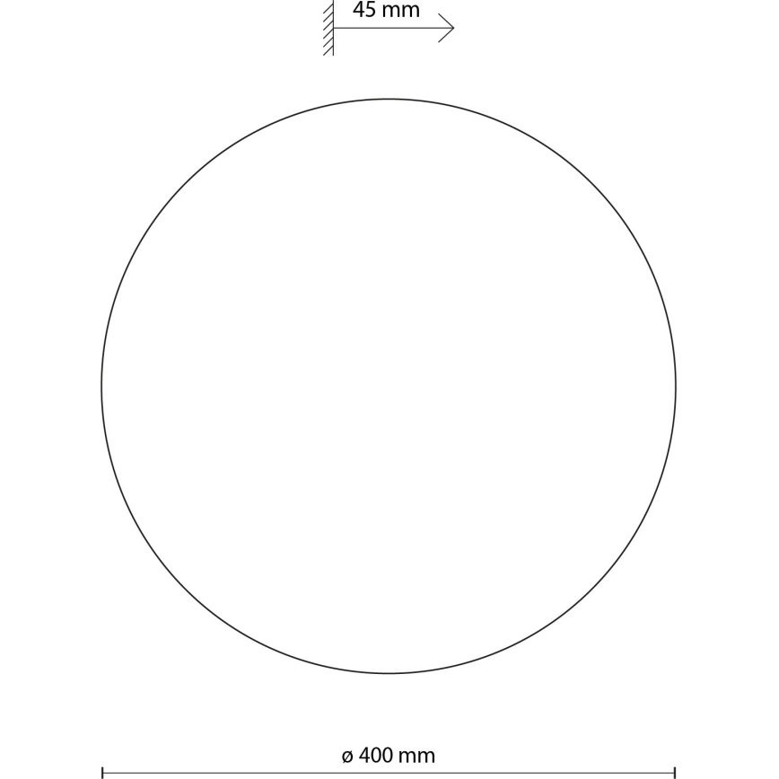 Stenska svetilka LUNA 4xG9/8W/230V pr. 40 cm rjava