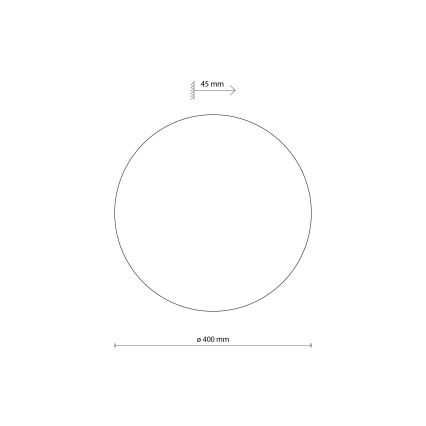 Stenska svetilka LUNA 4xG9/8W/230V pr. 40 cm siva