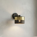 Stenska svetilka LUX 1xE27/15W/230V črna/zlata
