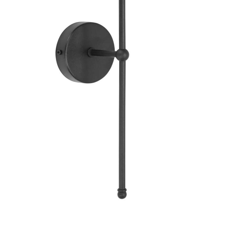 Stenska svetilka MADELA 1xE14/40W/230V juta/črna