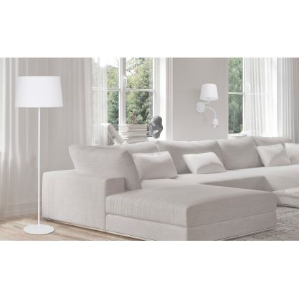 Stenska svetilka MAJA 1xE27/15W/230V + 1xGU10/10W/230V bela