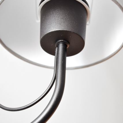 Stenska svetilka MALBO 1xE27/15W/230V siva/črna