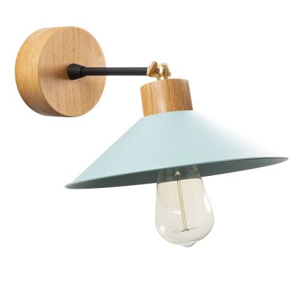 Stenska svetilka MANAVGAT 1xE27/40W/230V rjava/modra