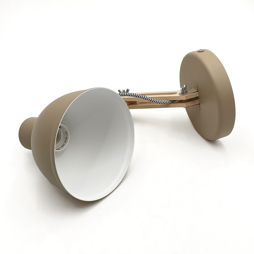 Stenska svetilka MARCELLO 1xE27/15W/230V bež