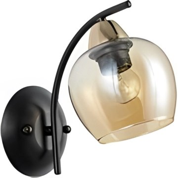 Stenska svetilka MERRA 1xE27/40W/230V črna/bež