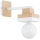 Stenska svetilka MIKO 1xE27/15W/230V bela/bež
