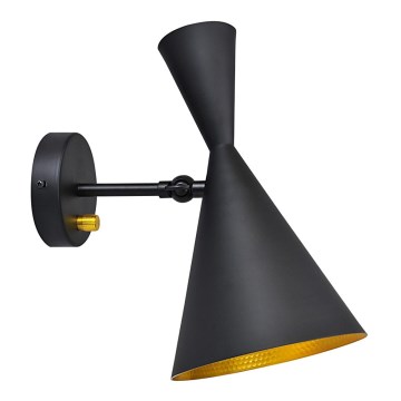 Stenska svetilka MODERN 1xE27/20W/230V črna