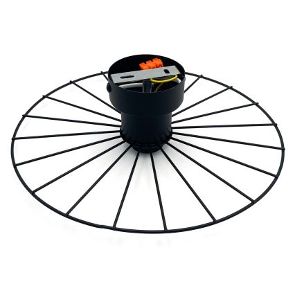 Stenska svetilka MONTANA 1xE27/15W/230V pr. 30 cm črna