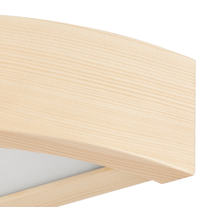 Stenska svetilka NATURAL 1xE27/60W/230V borovina/bež