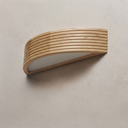 Stenska svetilka NATURAL MODERN 1xE27/15W/230V borovina