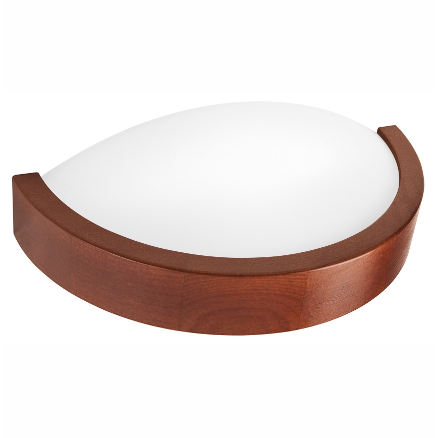 Stenska svetilka NATURAL SLIM 1xE27/60W/230V bor/rjava