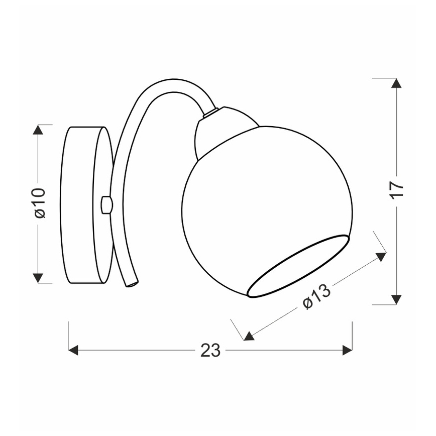 Stenska svetilka NESTOR 1xE27/40W/230V iz medenine