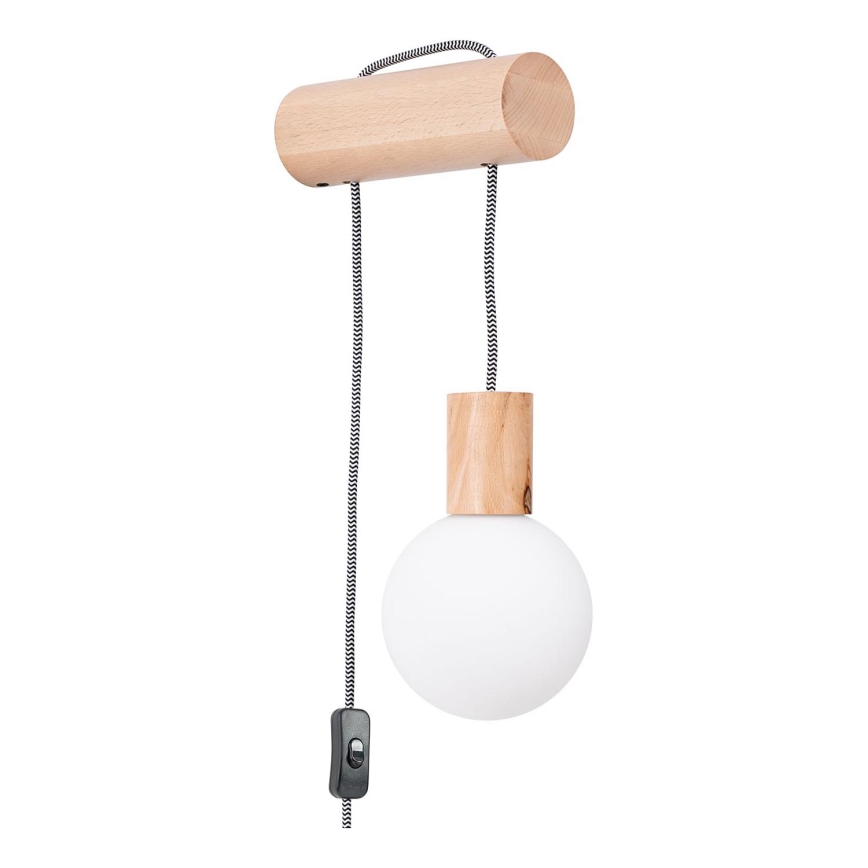 Stenska svetilka NIBMI 1xG9/8W/230V bukev