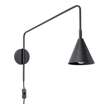 Stenska svetilka NOX 1xE14/10W/230V črna