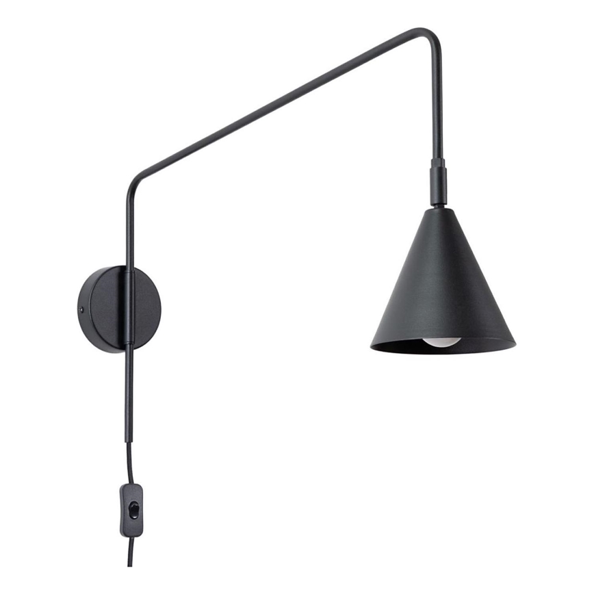 Stenska svetilka NOX 1xE14/10W/230V črna