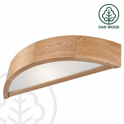 Stenska svetilka OAK 1xE27/60W/230V hrast