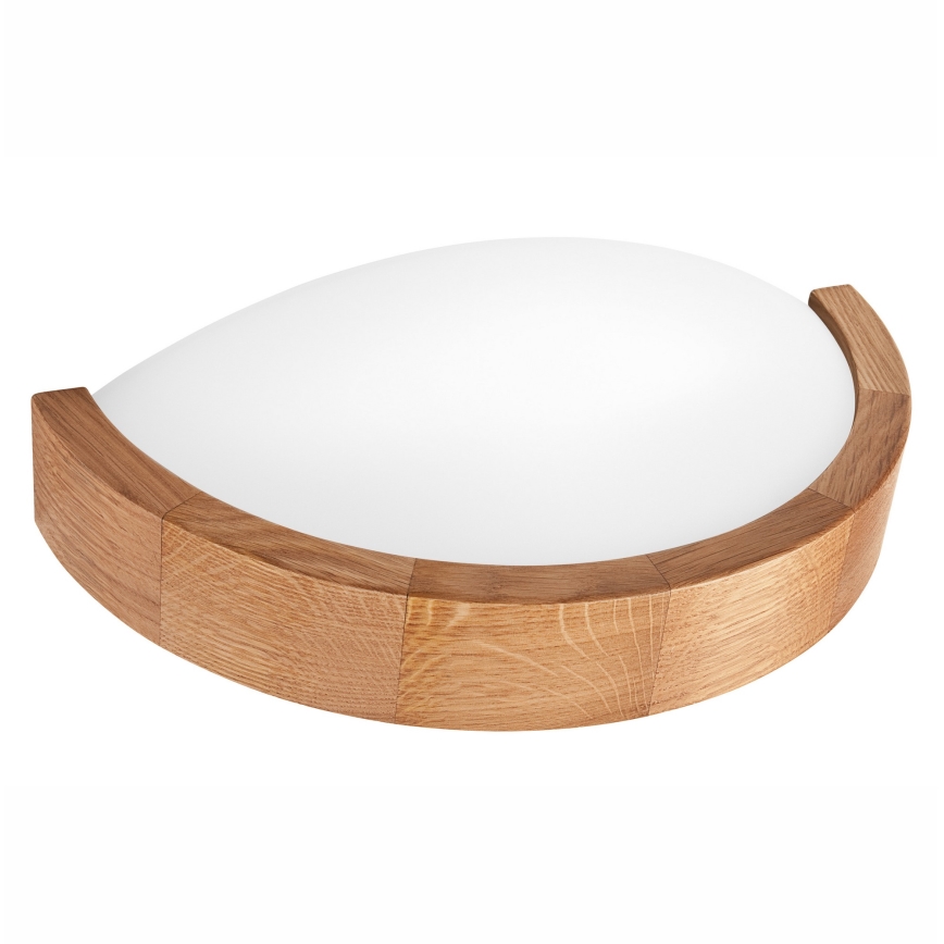 Stenska svetilka OAK SLIM 1xE27/60W/230V hrast