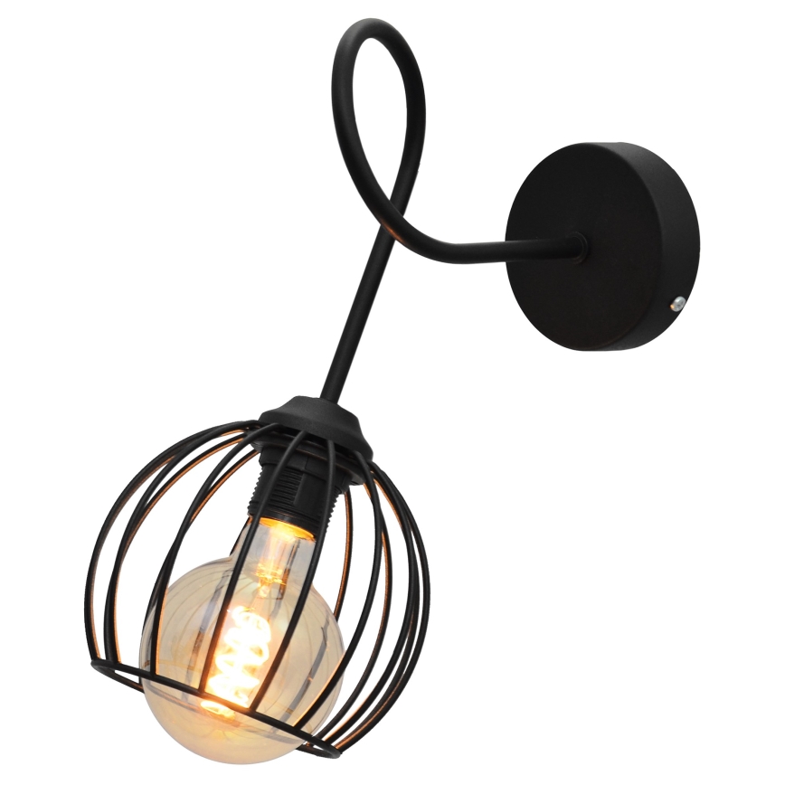 Stenska svetilka OXFORD 1xE27/15W/230V črna